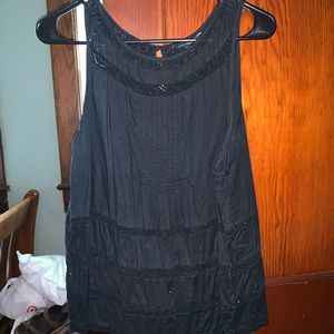 Black American eagle tank top